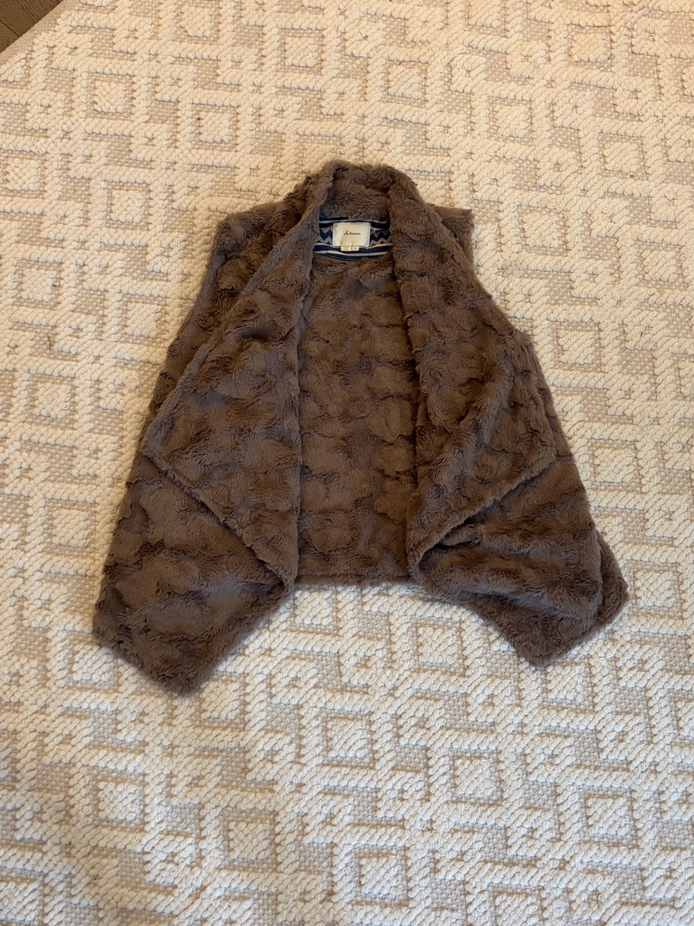 elevenses Chocolate Brown Faux Fur Teddy Jacket